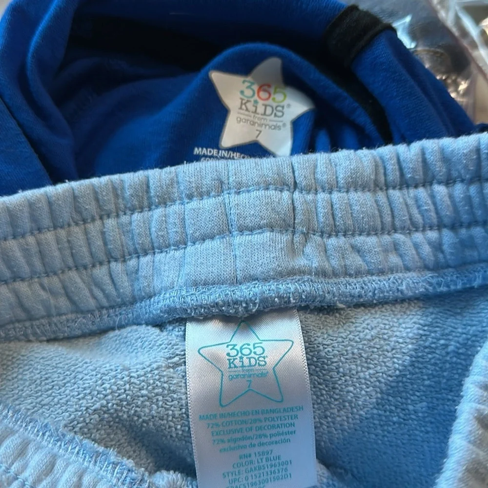 365 Kids Two-Piece Outfit, Surfing Monsters, Sz 7